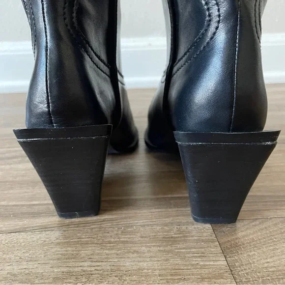 Aqua Ace Snip Toe High Heel Western Boots Sz 6 - Picture 5 of 6